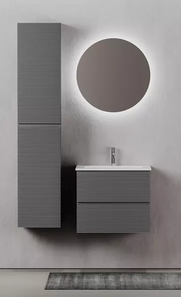 

Мебель для ванной подвесная «Sancos» Folk 60 Grey soft