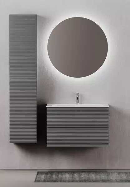 

Мебель для ванной подвесная «Sancos» Folk 80 Grey soft