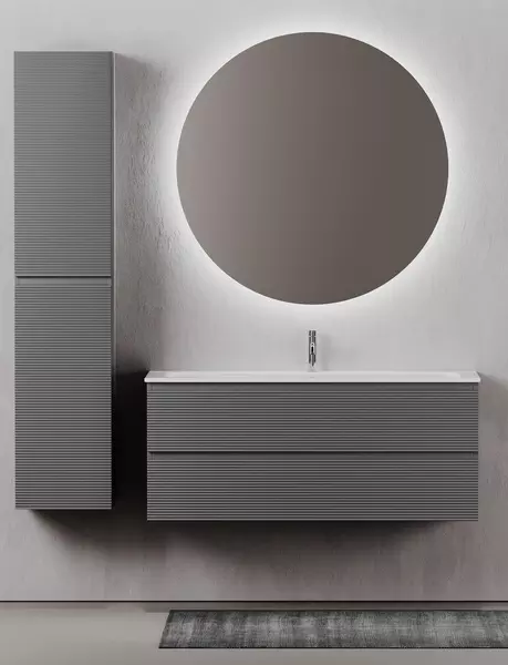 

Мебель для ванной подвесная «Sancos» Folk 120 Grey soft