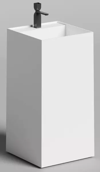 Раковина Salini Armonia Square Top 01 S-Stone искусственный камень белая матовая 173100₽