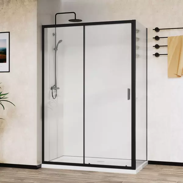 

Душевой угол-ограждение «Vincea» City VSR-5CT9011CLB 110/90 прозрачный/чёрный прямоугольный без поддона универсальный