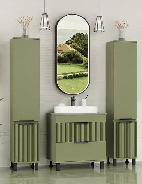 

Мебель для ванной «Brevita» Enfida 70 зелёная