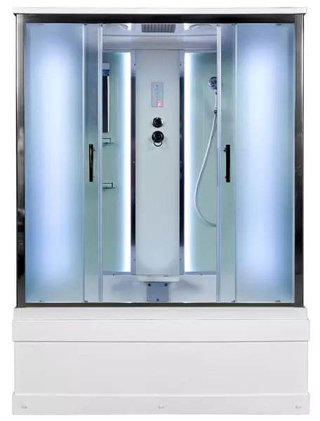 

Душевой бокс «AvaCan» EM4515 LED 150/85 ванна матовая/хром с электрикой