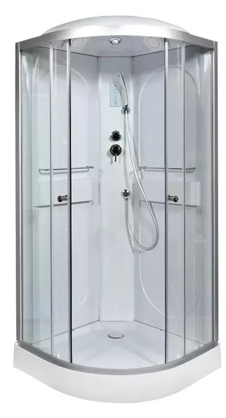 

Душевая кабина «AvaCan» L608 80/80 низкий поддон прозрачная/хром с электрикой