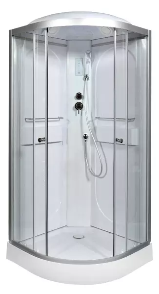 

Душевая кабина «AvaCan» L609 LED 90/90 низкий поддон прозрачная/хром с электрикой
