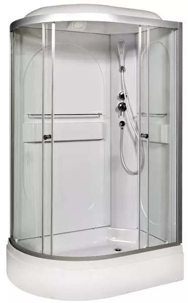 

Душевая кабина «AvaCan» L620L 120/80 высокий поддон прозрачная/хром левая