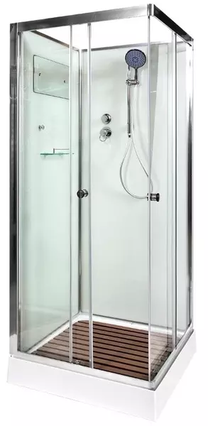 

Душевая кабина «AvaCan» K409 90/90 низкий поддон прозрачная/хром без крыши