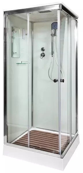 

Душевая кабина «AvaCan» K409S LED 90/90 низкий поддон прозрачная/хром с электрикой