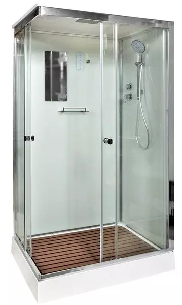 

Душевая кабина «AvaCan» K402S 120/90 низкий поддон прозрачная/хром с электрикой