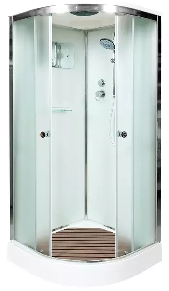 

Душевая кабина «AvaCan» D01S 100/100 низкий поддон матовая/хром