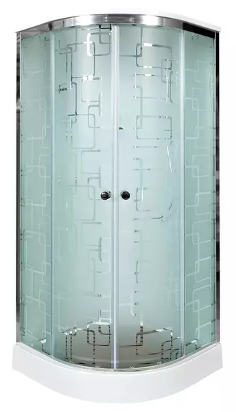 

Душевая кабина «AvaCan» EM1580 80/80 низкий поддон матовая с рисунком/хром с электрикой