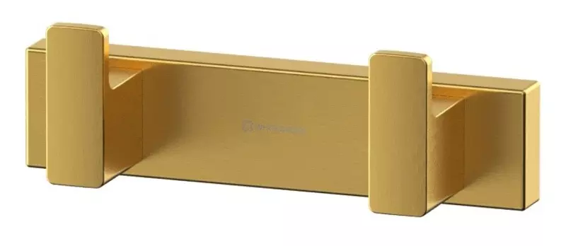 

Двойной крючок «Whitecross» Cubo CU2412GLB на стену брашированное золото