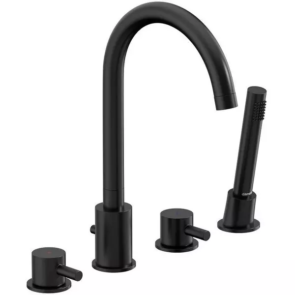 

Смеситель на борт ванны «Damixa» Scandinavian Pure 360400300 чёрный матовый