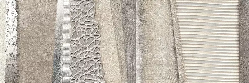 

Настенный декор «Ibero Ceramicas» Materika Ellipsis (mix) Matt. 75x25 79465 grey