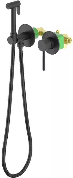 

Смеситель с гигиеническим душем «Timo» Saona 2339/03SM чёрный матовый