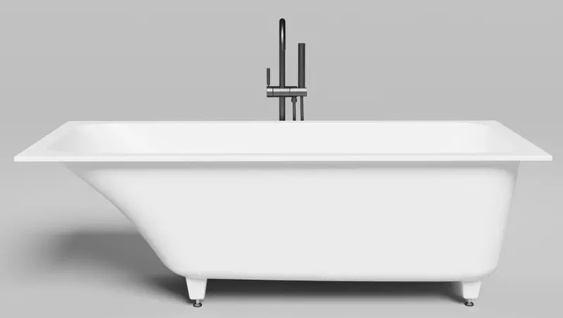 

Ванна из литьевого мрамора «Salini» Orlanda Kit 170/75 S-Stone с ножками с сифоном белая матовая
