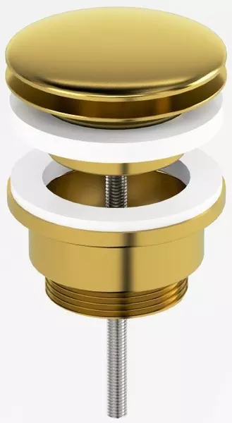 Донный клапан для раковины Paini 53PJ945ETSR с механизмом Клик-Клак брашированное золото 6720₽