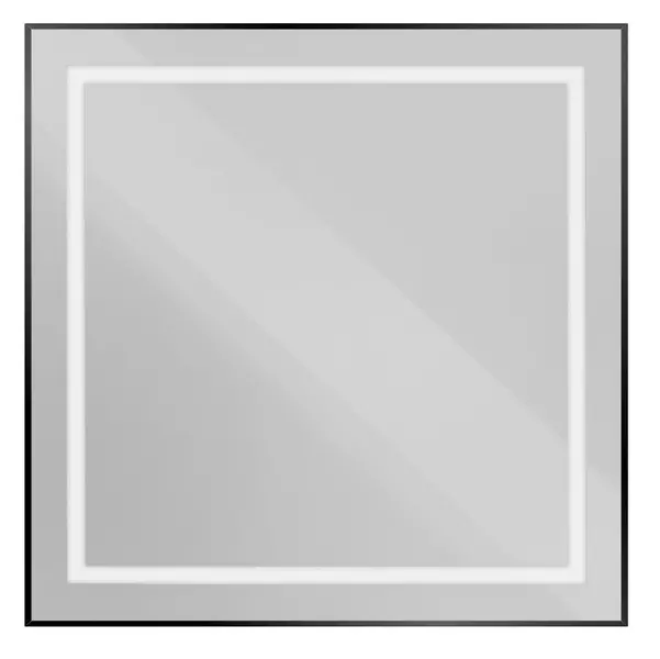 

Зеркало «Belbagno» SPC-KRAFT-800-800-SENS-NERO с сенсорным выключателем с подсветкой чёрное