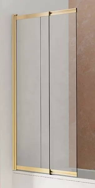 

Шторка на ванну стеклянная «Vincea» VSB-1E100CLG 100/145 прозрачная/брашированное золото универсальная