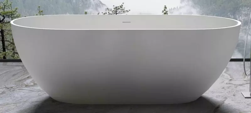 

Ванна из искусственного камня «Vincea» VBT-4S04MW 170/80 с сифоном белая матовая