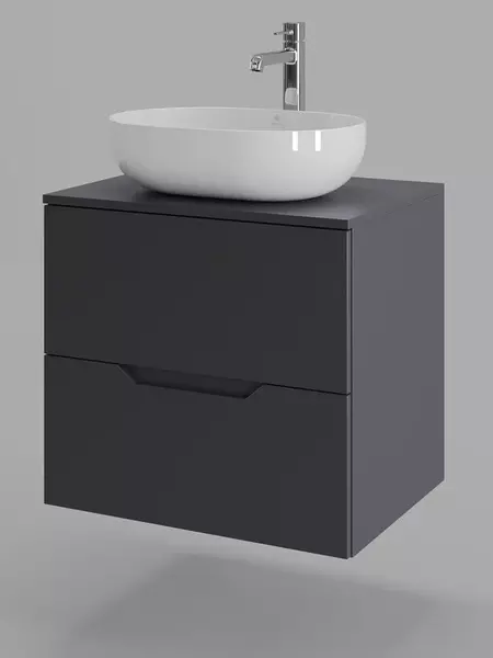 

Тумба с раковиной «Orange» Line Li 60 (48/35 универсальная) подвесная графит матовый