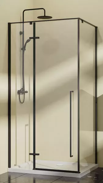 

Душевой угол-ограждение «Vincea» Slim-N VSR-5SN1010CLB 100/100 прозрачный/чёрный квадратный без поддона универсальный