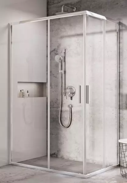 Душевой угол-ограждение Ravak Blix Slim BLSRV2K 100120 квадратный блестящийtransparent универсальный 88880₽