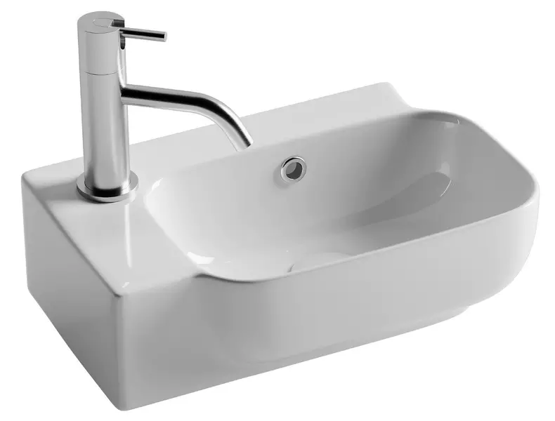 

Раковина угловая «Ceramica Nova» CN6074 40/25 фарфоровая белая правая