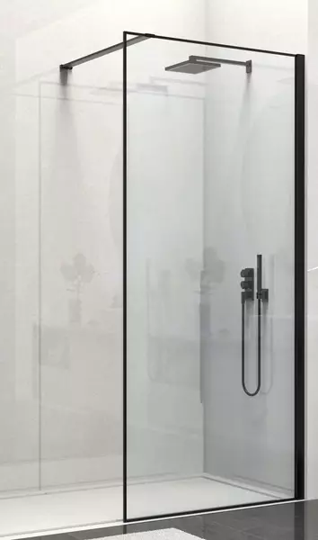 

Душевая перегородка «Vincea» Walk-In VSW-1HS900CLB 90/200 прозрачная/чёрная матовая универсальная