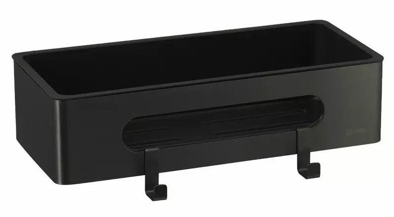 

Полка в ванну «Lemark» Shelf Line 9772044 на стену с крючками чёрная