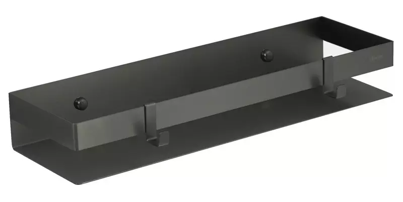

Полка в ванну «Lemark» Shelf Line 9776054 на стену с крючками графит