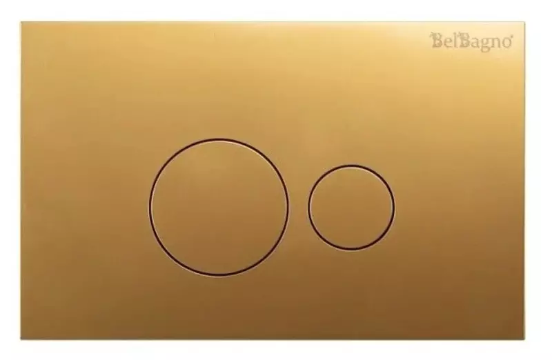 

Кнопка смыва «Belbagno» BB083ORO.MAT пластик золото матовое