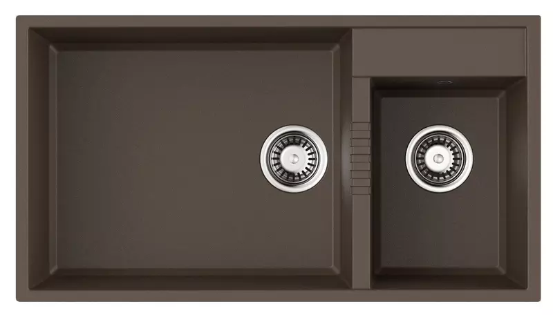 

Мойка для кухни «Omoikiri» Tedori 85-2-U-ES искусственный камень Espresso