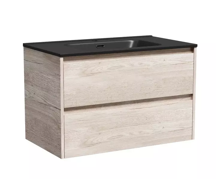 Тумба с раковиной Sancos Libra 80 Element 8146 black подвесная дуб галифакс натуральный 51150₽
