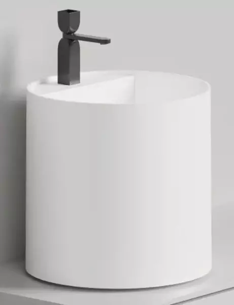 

Раковина «Salini» Armonia Round Top 03 45/45 S-Sense искусственный камень белая глянцевая