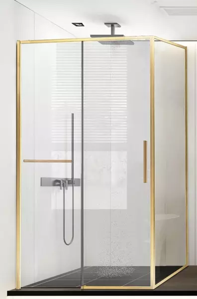 

Душевой угол-ограждение «Vincea» Slim Soft VSR-1SS1011CLG 110/100 прозрачный/брашированное золото прямоугольный без поддона универсальный