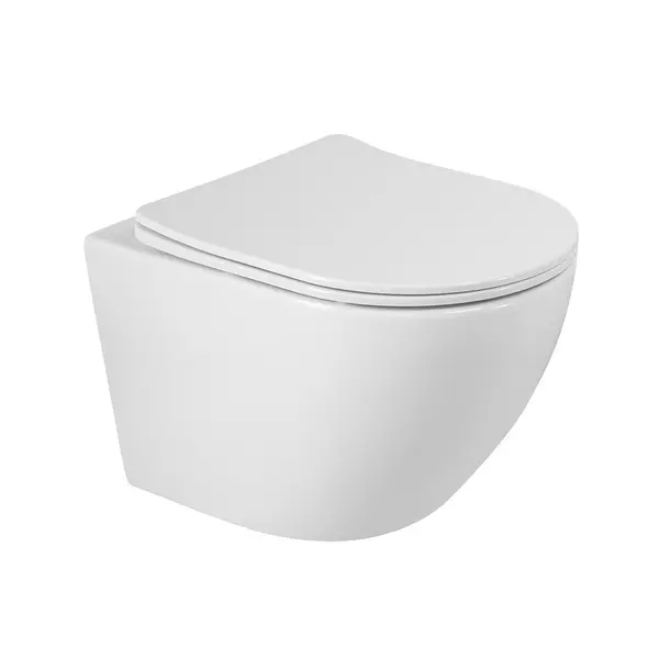 Подвесной унитаз безободковый Belbagno Sfera-R BB046CHRSC белый с сиденьем дюропласт с микролифтом белое 14900₽