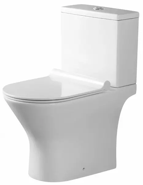 

Унитаз компакт безободковый «Agger» AT07000 белый с сиденьем дюропласт с микролифтом белое