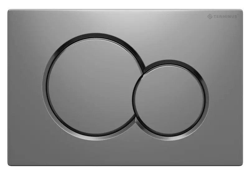 Кнопка смыва Terminus Classic 52K24х16M пластик хром матовая 4389₽