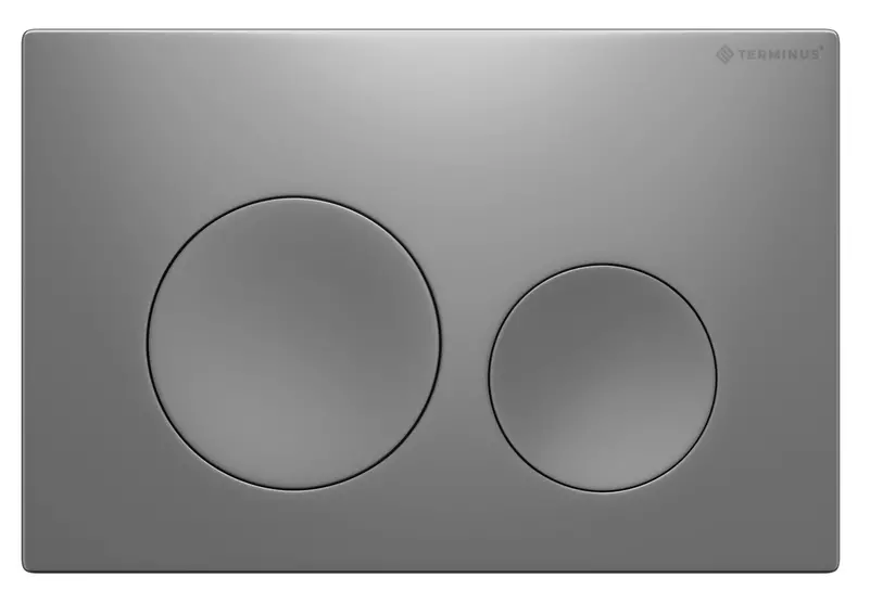 Кнопка смыва Terminus Classic 62K24х16M пластик хром матовая 4389₽