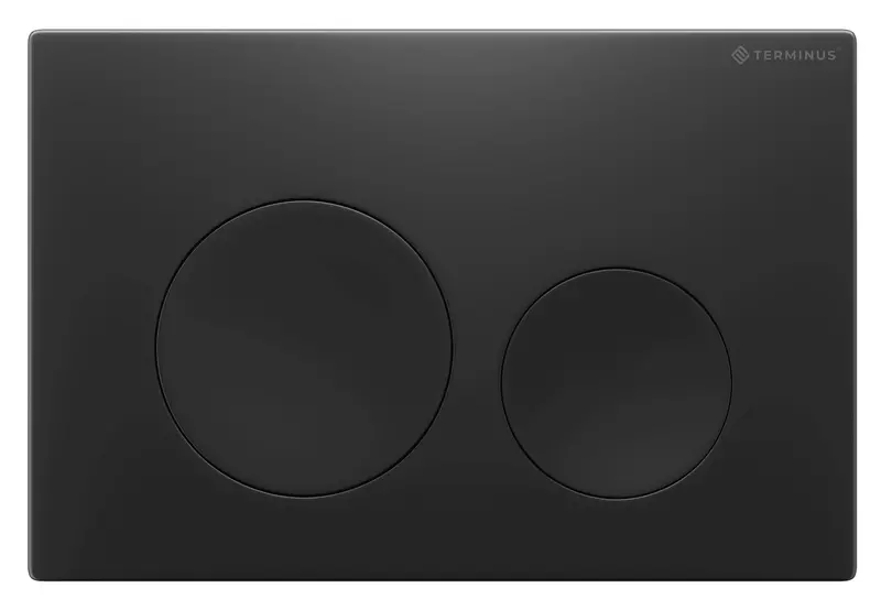 Кнопка смыва Terminus Classic 62K24х16B пластик чёрная матовая 4389₽