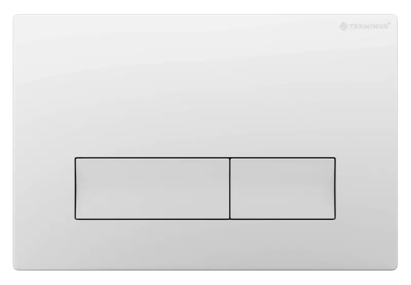 Кнопка смыва Terminus Classic 72K24х16W пластик белая 3289₽