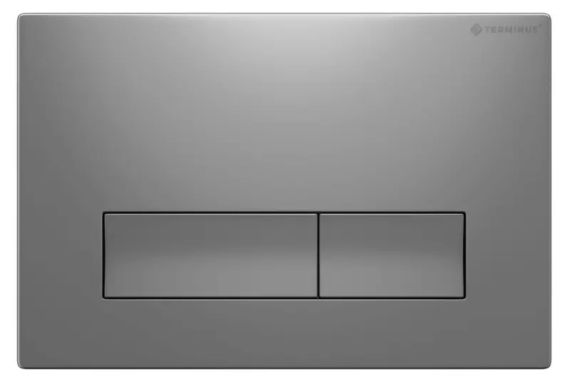 Кнопка смыва Terminus Classic 72K24х16M пластик хром матовая 4389₽