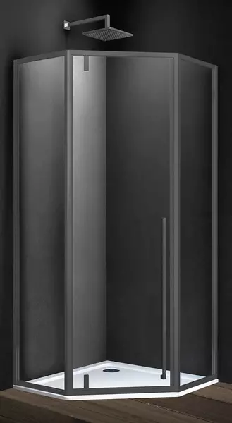 

Душевой угол-ограждение «Vincea» Penta VSP-3P900CLGM 90/90 прозрачный/вороненая сталь многоугольный без поддона