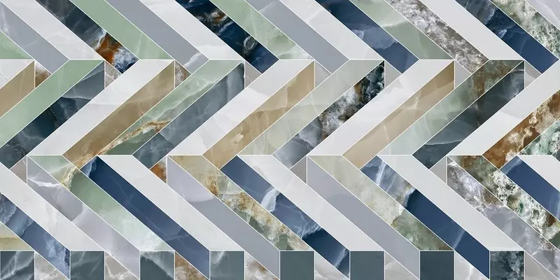 

Декор «ITC» Agate Volumes Polish. 120x60 00000017191 мультиколор