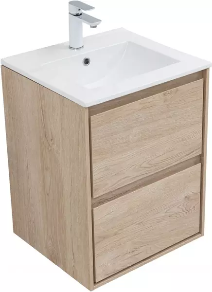 

Тумба с раковиной «Aquanet» Милан 50 (Flat 50 330428) подвесная дуб светлый