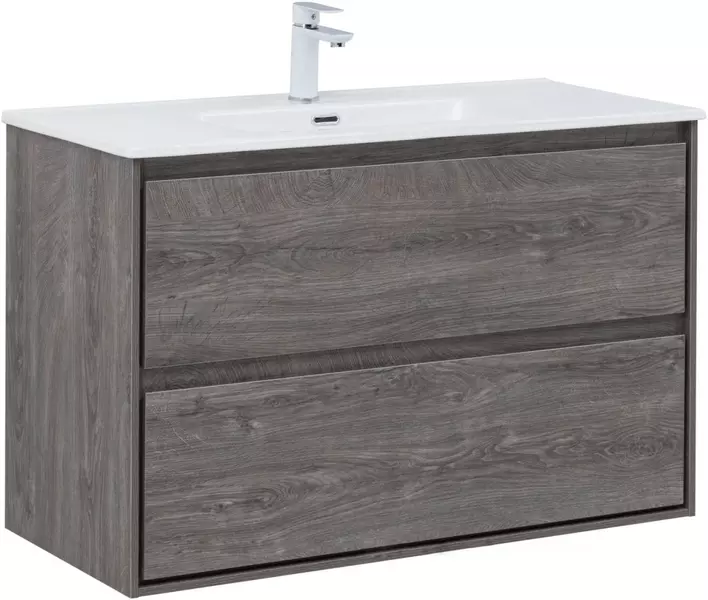 

Тумба с раковиной «Aquanet» Милан 100 (Flat 100 254365) подвесная дуб рошелье