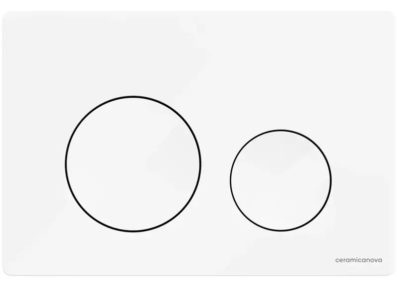 

Кнопка смыва «Ceramica Nova» Balance Circle CN12-001W пластик белая глянцевая