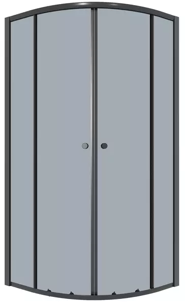 Душевой угол-ограждение Niagara Eco NG-1003-14T 8080 8080 тонированныйчёрный матовый без поддона 8300₽