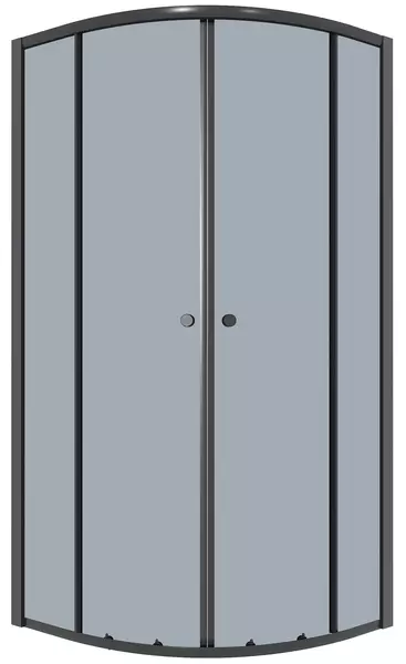 Душевой угол-ограждение Niagara Eco NG-1007-14T 9090 9090 тонированныйчёрный матовый без поддона 12500₽